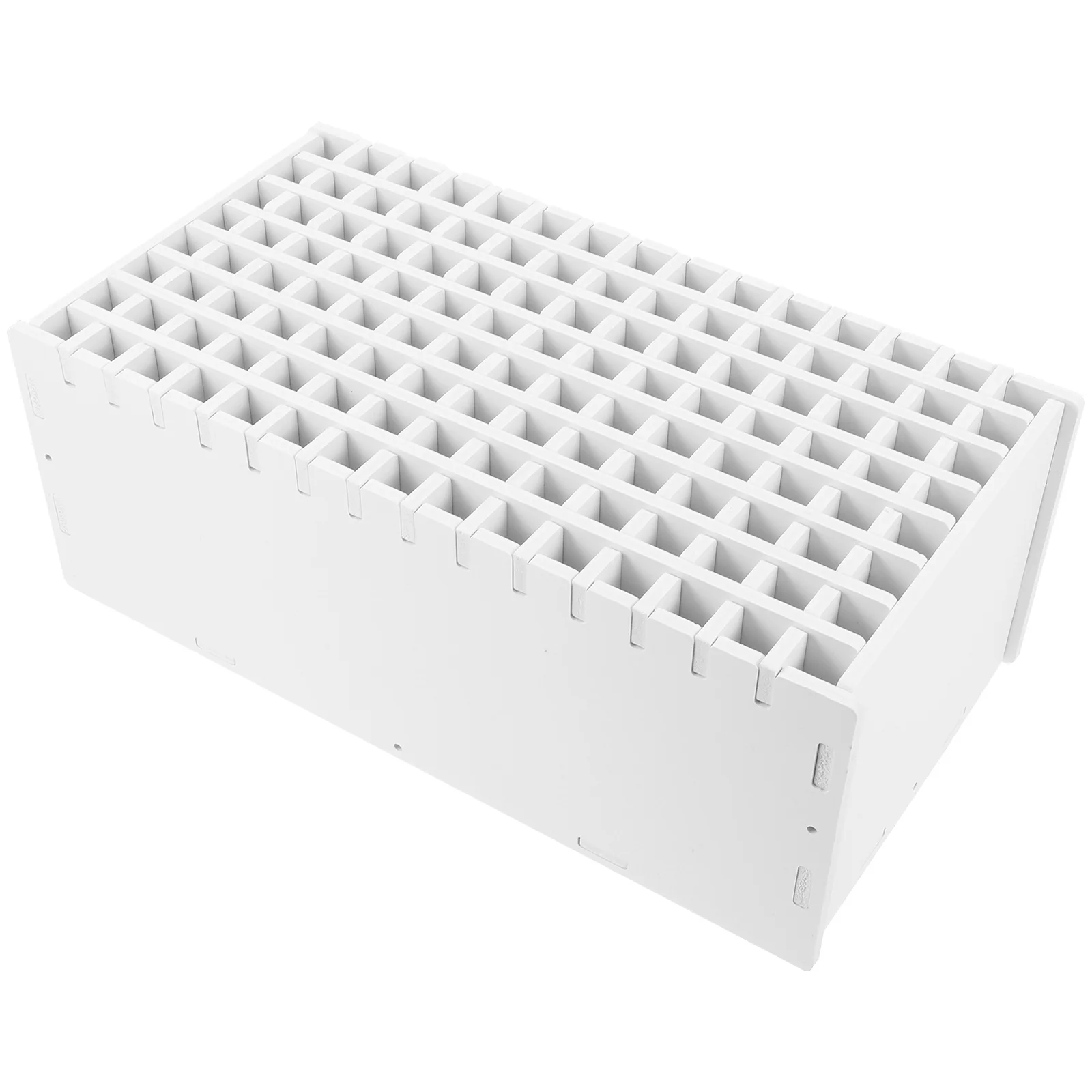 

Storage Shelves Marker Pen Rack Holder Office Desk Organizer Multi-functional White Stationery Desktop Child