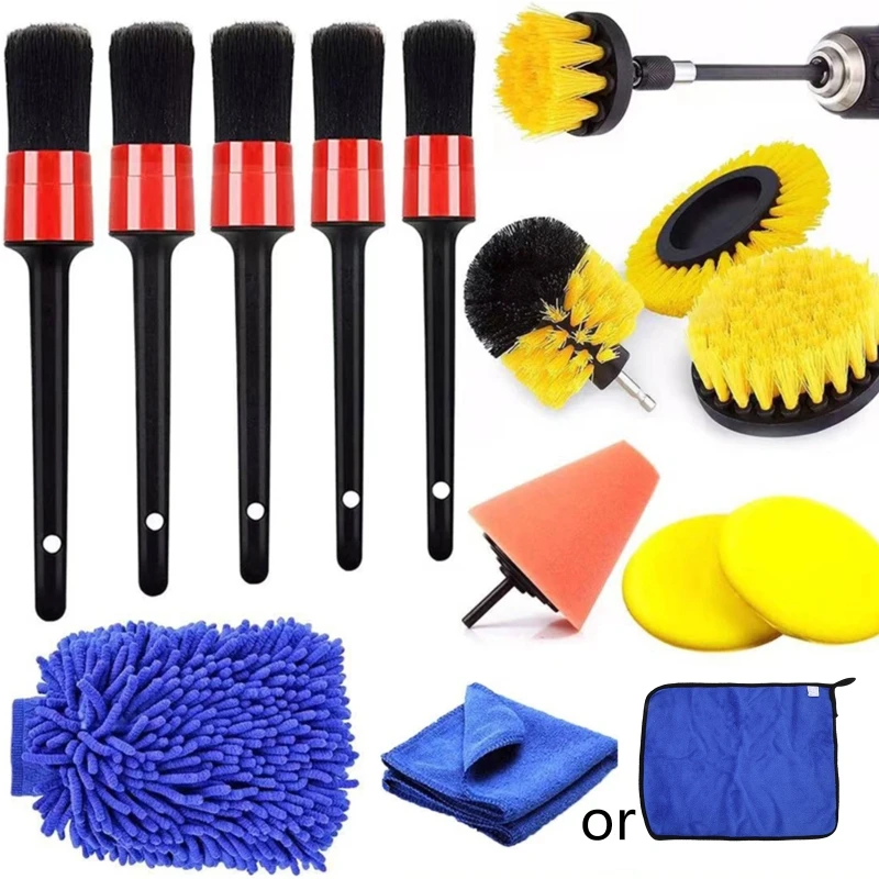 

15Pcs Drill Brush Attachment Set Power Scrubber Wash Cleaning Brushes Tool