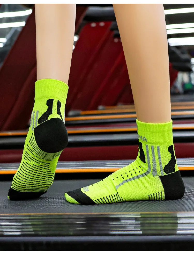 Professional Marathon Running Sock Men Women Sports Fitness Thickened Cushioned Short Tube Low Cut Boat Ankle Socks sports socks fitness sports socks sport socks