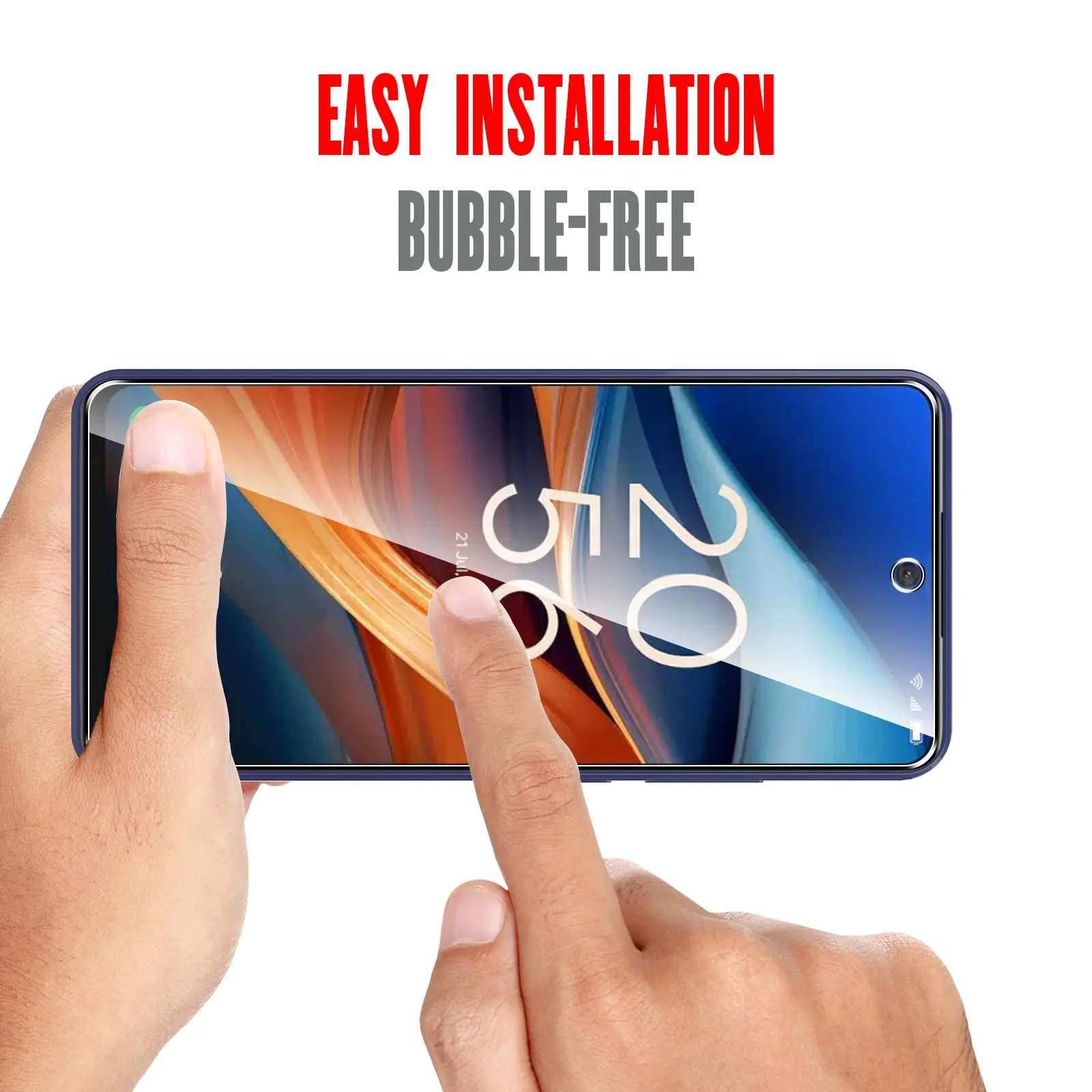 HD Crystal Tempered Glass Screen Protector - Premium 9H Strength, Case Friendly