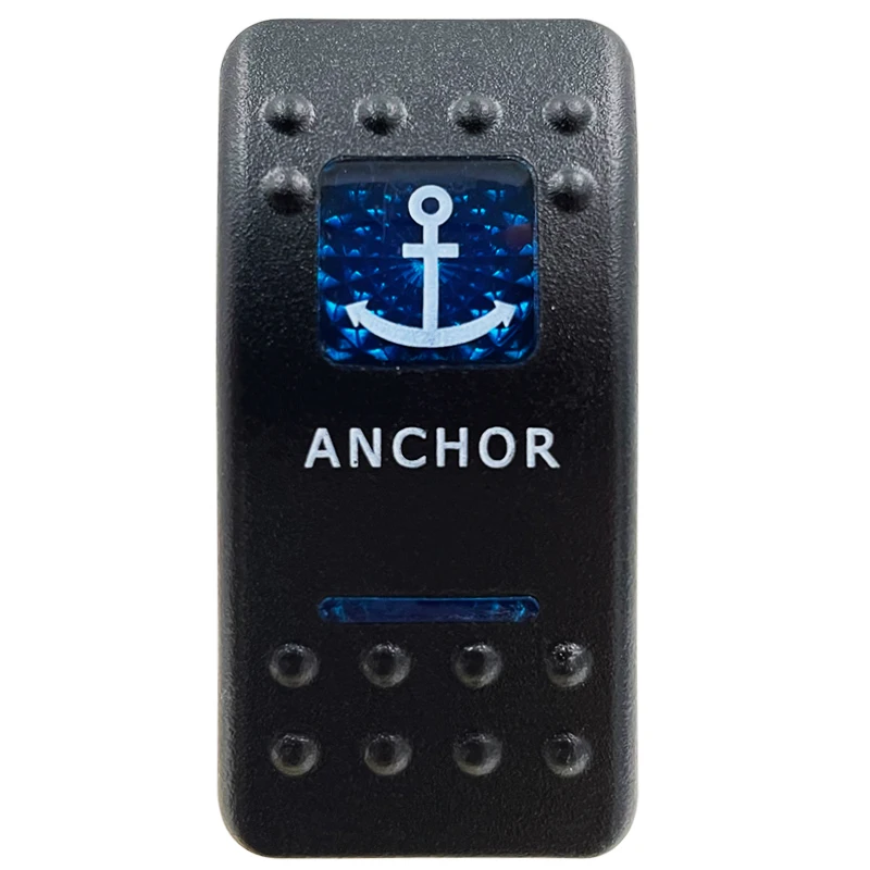 Blue LED Rocker Switch Button - Enhanced Interior Lights & Camper Accessories