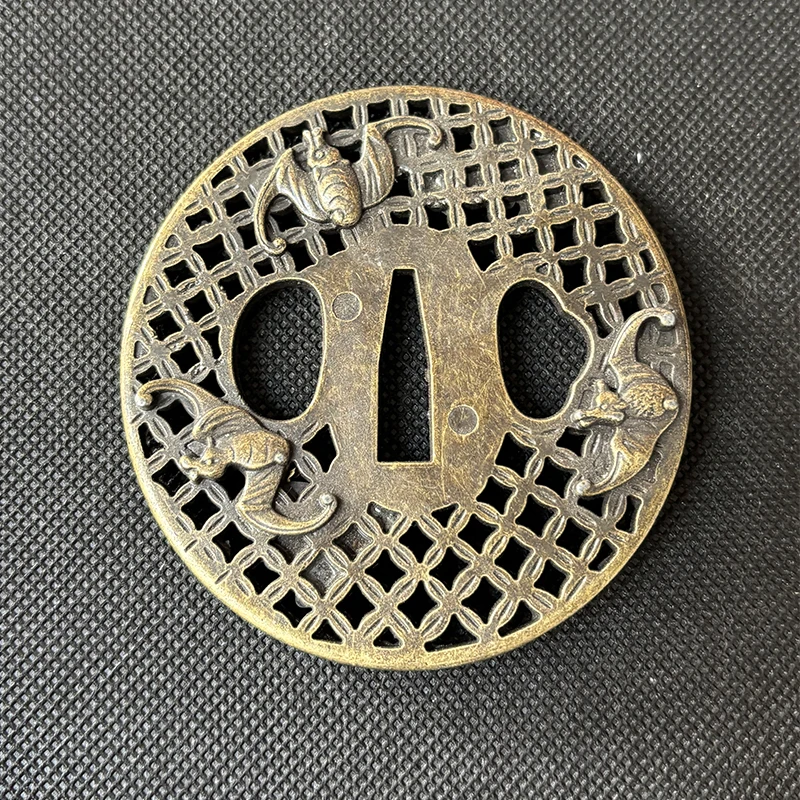 アンティーク合金素材の刀鍔、日本の刀脇差用ガード、Menuki