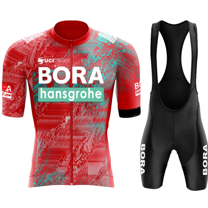 Cycling Uniform UCI BORA Men's Clothes Man Summer 2025 Jersey Set Shorts Bike Clothing Bib Bikes Outfit Blouse Mtb Pants Cycle 3