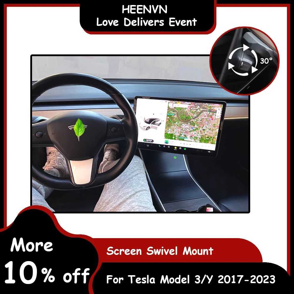 

New Screen Swivel Mount for Tesla Model 3 2023,GPS Navigation Holder Accessories Model Y 2022 Screen Display Rotation Bracket