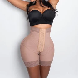 High Compression BBL Postpartum Butt lifter Butt Pads Seamless Hip Enhancer Shorts Fajas Colombianas Post Surgery Compression