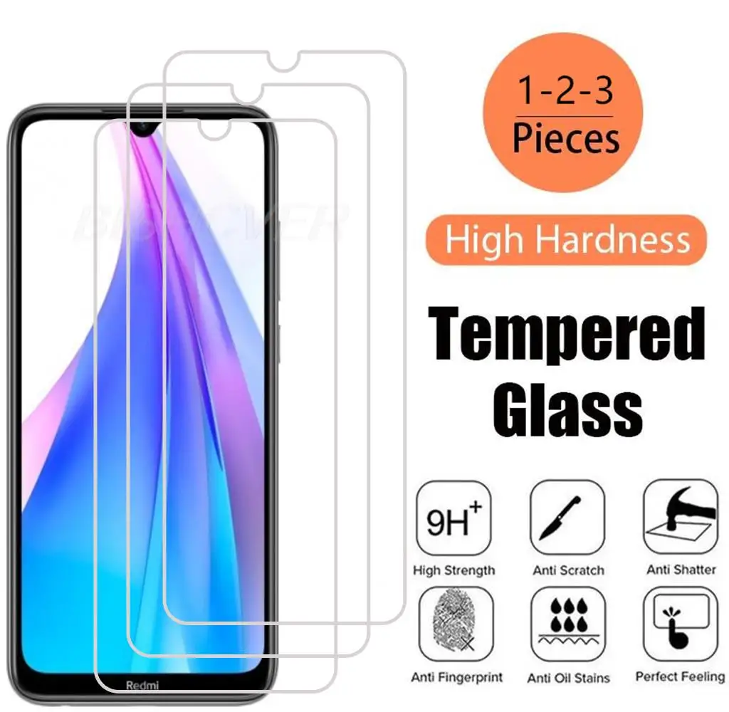Per Xiaomi Redmi Note 8T 6.3 "Hd Vetro Temperato Protettivo Su Redmi Note 8T Copertura Della Pellicola Protettiva Per Schermo