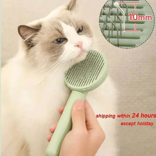 Brosse de toilettage pour animaux de compagnie, peigne pour enlever les poils de chat, épilateur pour chiots et chatons, accessoires de toilettage 2