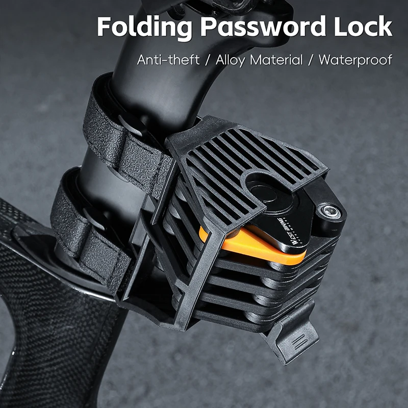Lucchetto Pieghevole Portatile WEST BIKING per Bicicletta, Codice a 3 Tasti/4 Cifre, Antifurto Rinforzato per Bici, Moto, Scooter Elettrico - immagine 3