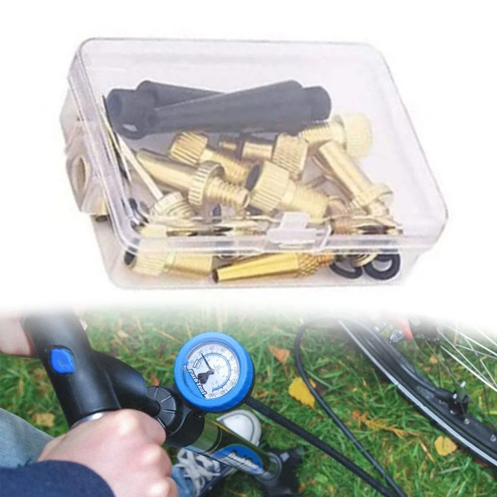 Bike Pump Adaptor Set Kit SV/FV/DV/AV Needle Valve Connector 15pcs for Bicycle Air Pump Valve Adapters Cycling Accessories