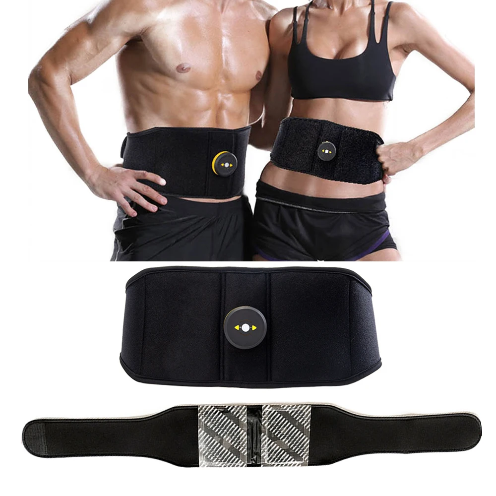 

Electric Abs Abdominal Trainer Toning Belt EMS Muscle Stimulator Toner Smart Body Slimming Weight Loss Home Gym Fitness Equiment
