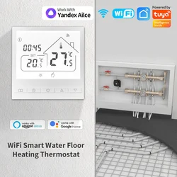 Smart WiFi Thermostat for Floor Heating and Temperature Control, Voice-Activated Integration (WiFi Water Heating)