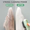A82X-Shoe Brush Capable Of Adding Liquid Multifunctional Shoe Cleaner Brush Cleaning Tool For Soft Fur Clothes 3