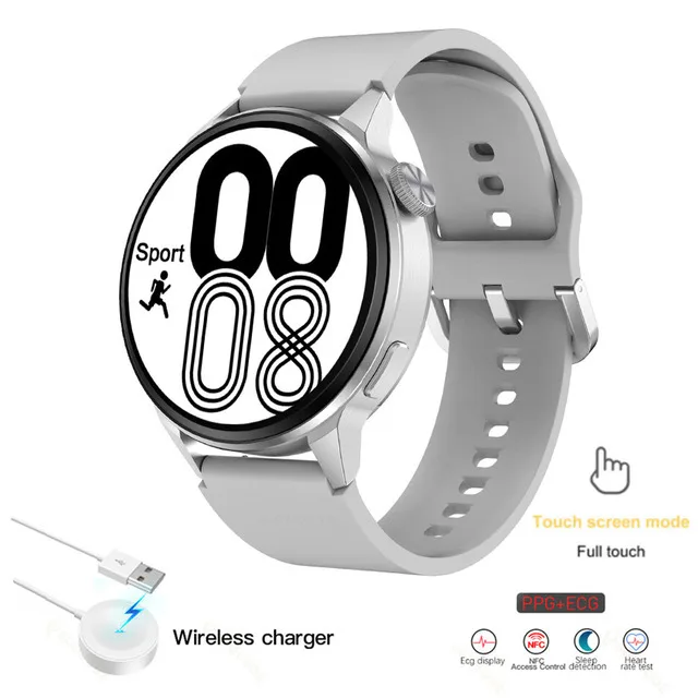 2022 NFC Bluetooth Call Smart Watch Men Sport GPS Track Watch Wireless Charging Heart Rate ECG PPG Smartwatch For Huawei Xiaomi 