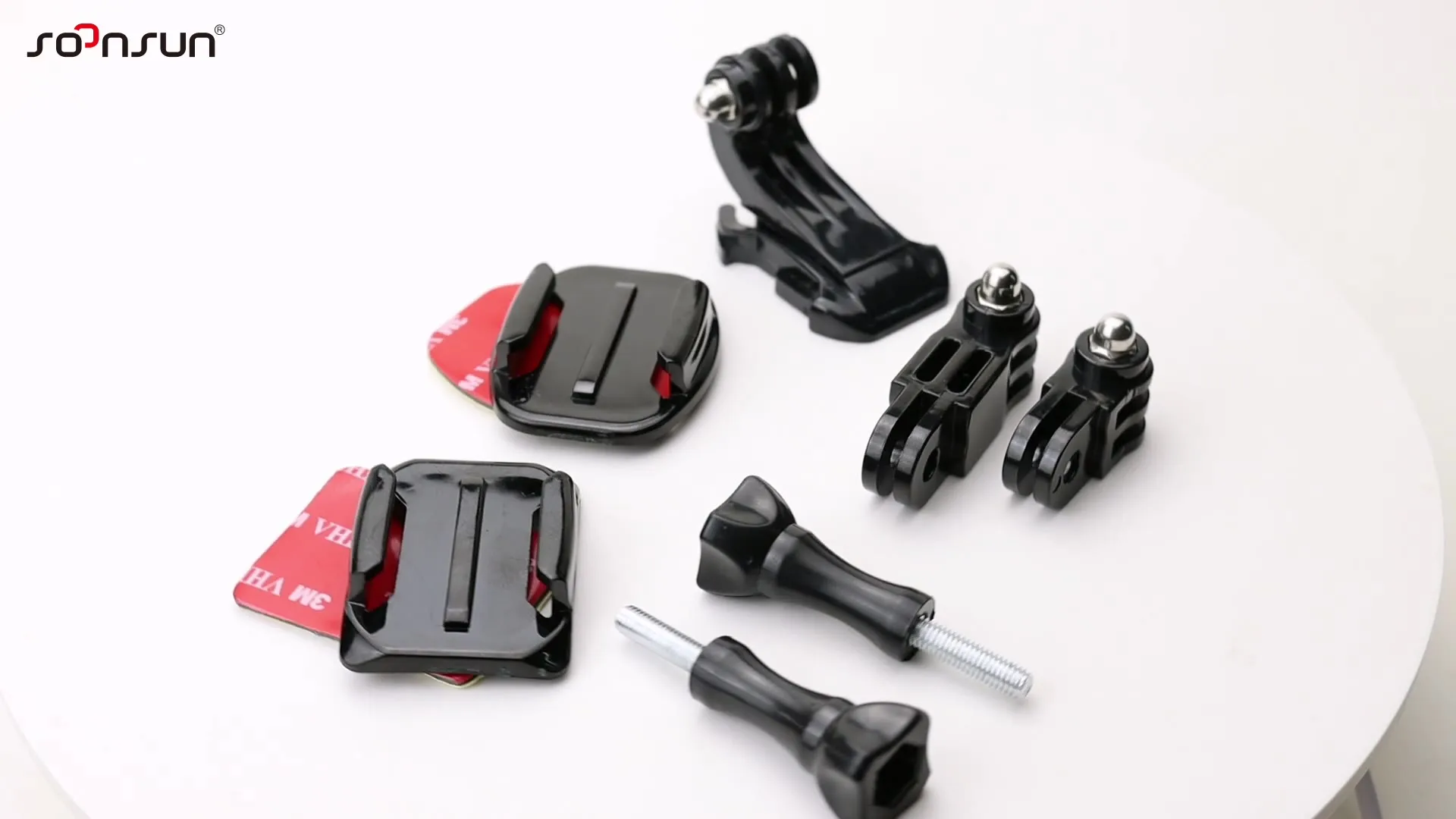 34 Pezzi Attacchi Adesivi Cooau Per GoPro - Base Piatta, Curva E A J, Compatibili Con Caschi - Foto 7