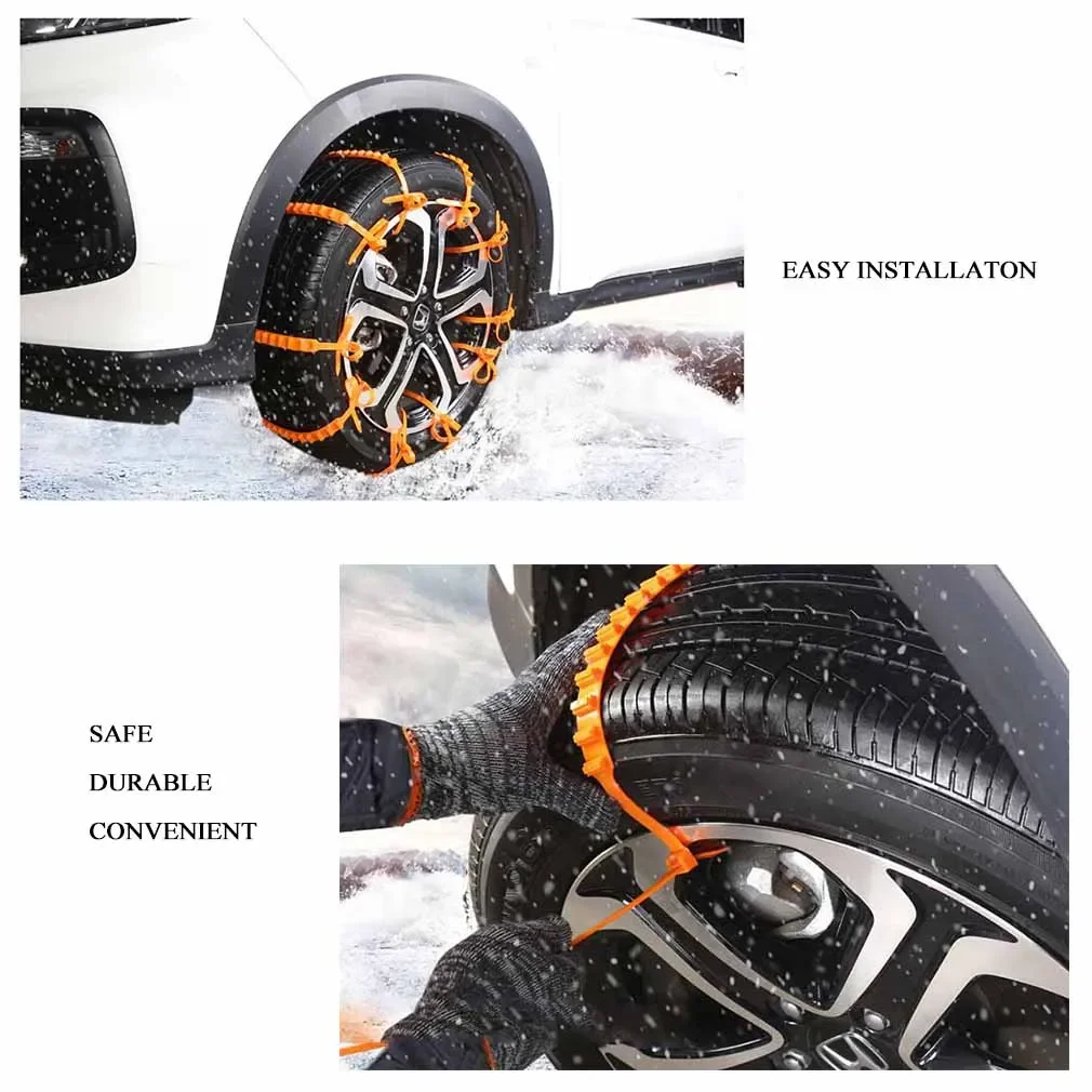 1/50x Universal Anti Skid Snow Chains Car Winter Vehicle Tire Anti Skid Tyre Chain Emergency Tyre Wheel Slip/skid Mud Chain tire chains