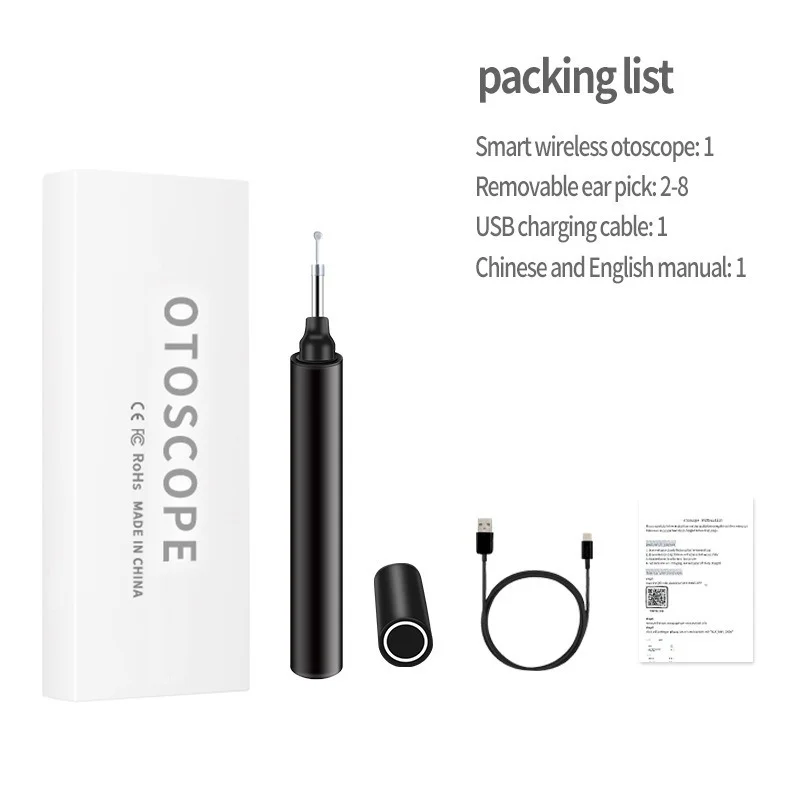 Xiaomi Wireless Intelligent Visual Ear Stick Ear Picker  High Precision Endoscope Mini Camera Otoscope Borescope Ear Trimmers 5