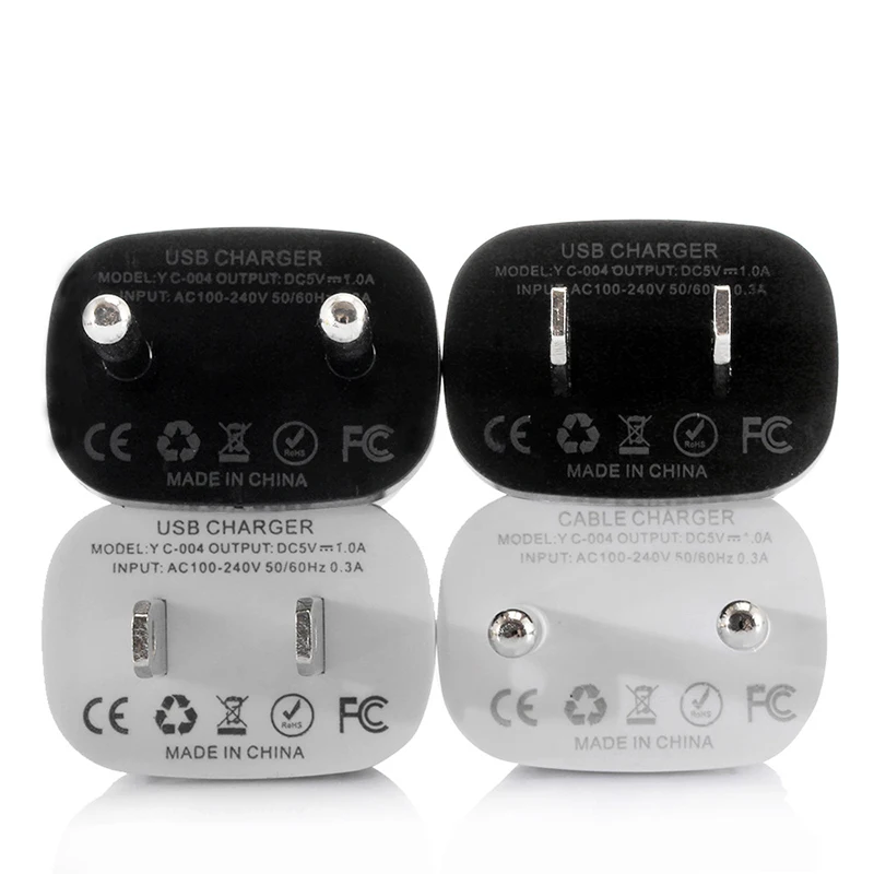 어댑터 USB 포트 충전기 EU/US 플러그 5V 1A 벽 AC 전원 스마트폰 여행용 충전기 범용 고속 충전 휴대전화 아이폰