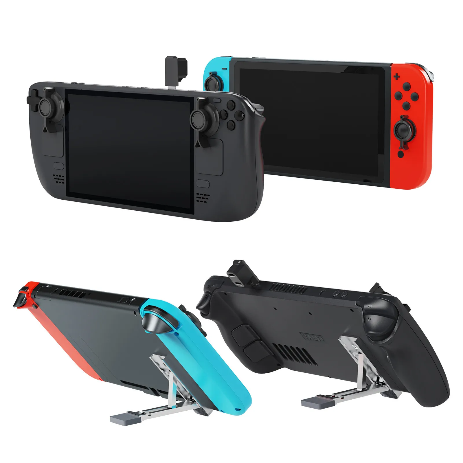Thumbsticks Rocker Protection Kit com Suporte Traseiro Substituição para Steam Deck Switch Oled Switch Lite Console Acessórios - Image 3