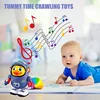 Baby Duck Toy Musical Interactive Toy Electric with Lights and Sounds Dancing Robot Space Elements for Infants Babies Kids Gifts 6
