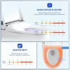 Smart Toilet, Bidet Built in And Toilet with Heated Seat, Automatic Flush, Dryer, Night Light, Digital Display, Toilet Smart 3