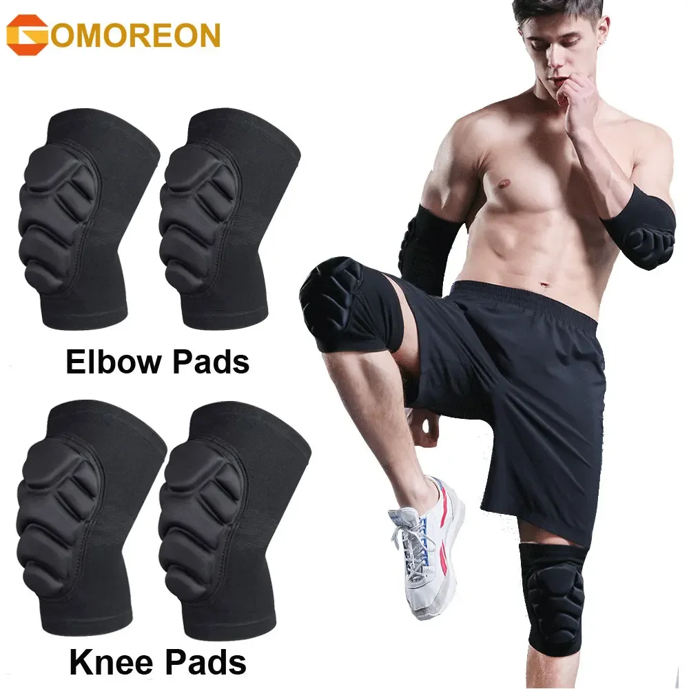 

1Pair Knee Elbow Pads Support for Cycling Skiing Snowboard Roller Skating Skateboard Extreme Sports Protective Gear Kneepads