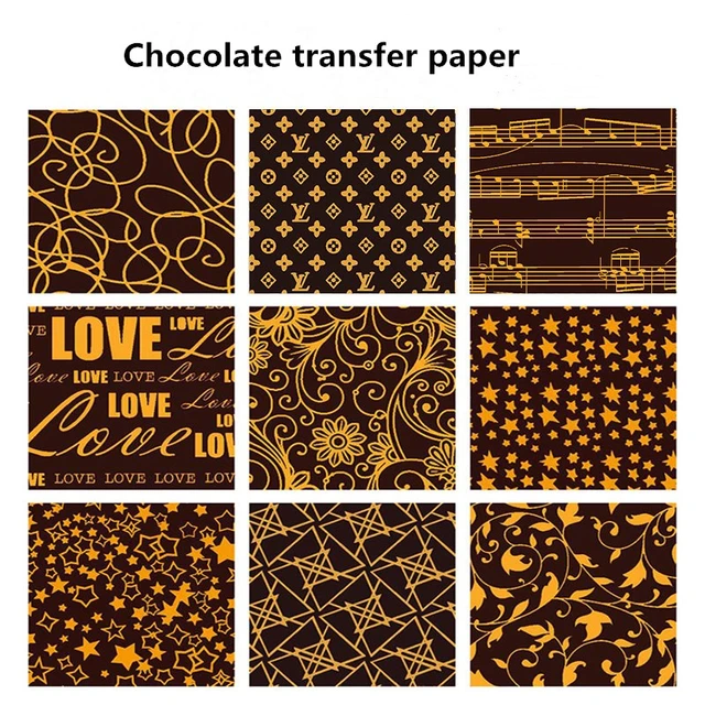  Colorful DIY Chocolate Transfer Sheet Food Decoration