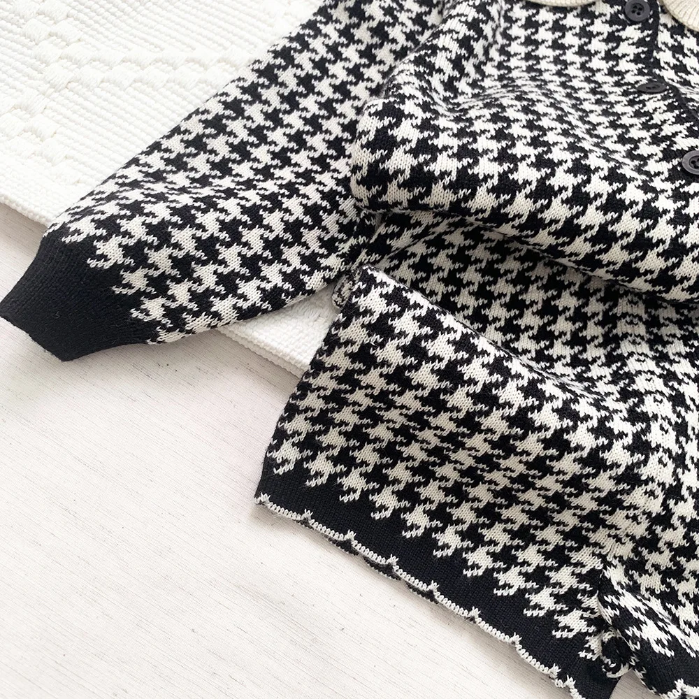 Autumn Winter Girl Knitting Sweater Set 2pcs Infant Baby Sweater Suit Warm Baby Boy Clothing Newborn Clothes 0-4 Years