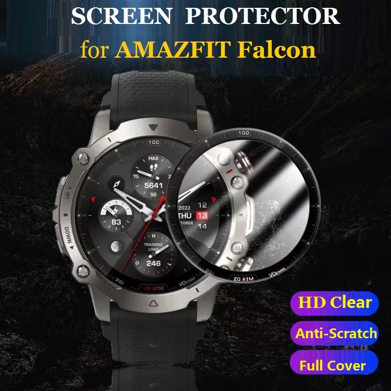 

10PCS 3D Soft Screen Protector for Amazfit Falcon Smartwatch HD Clear Full Cover Scratch Resistant Protective Film