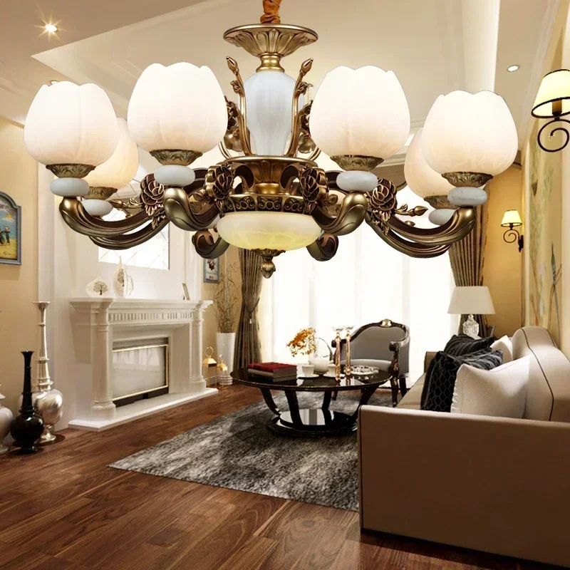 Crystal Chandelier Modern Living Room Bedroom Lamps European Style Lobby Hotel Lamp Luxury Villa Creative Restaurant Lights