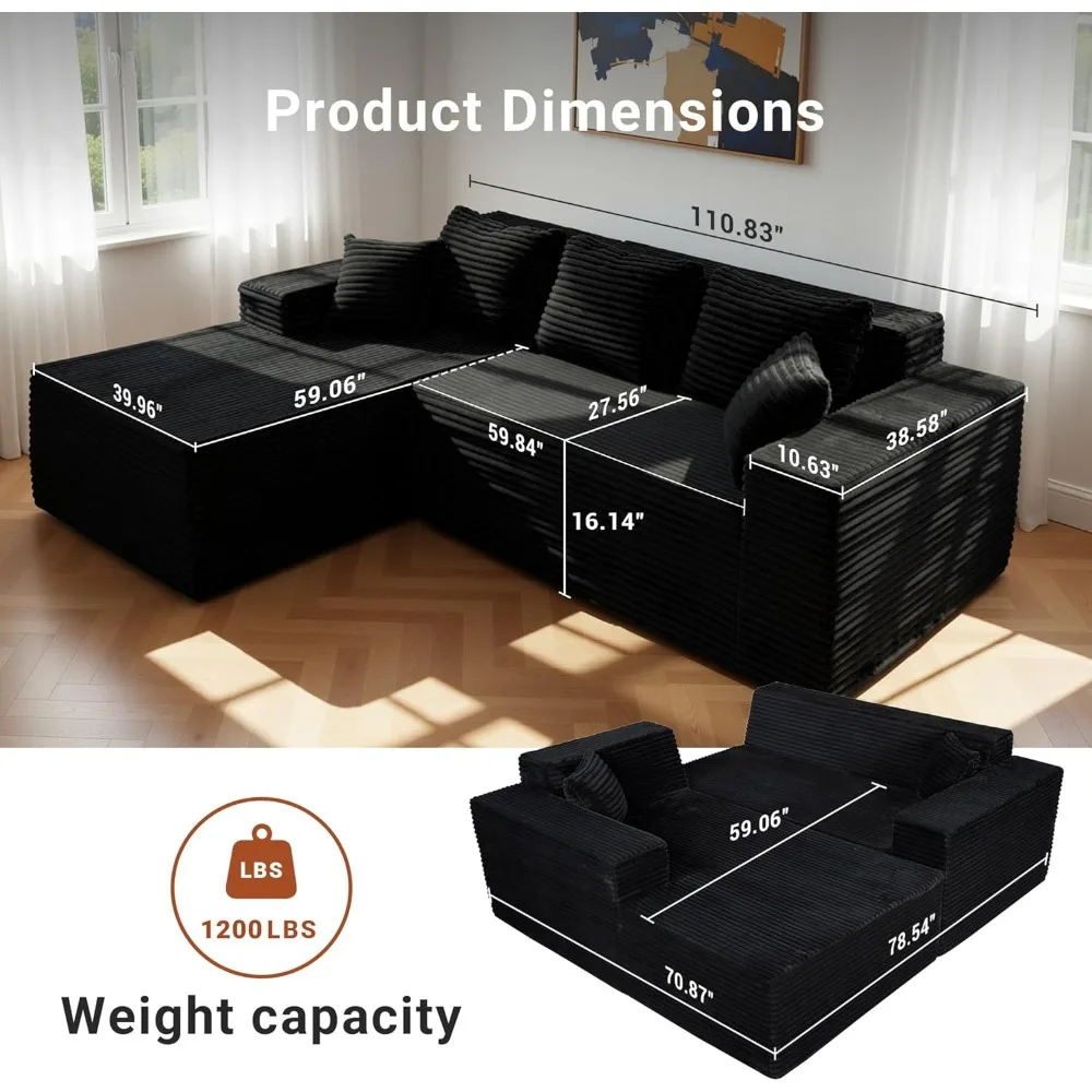 Boneless Modular Sectional Sofa 2