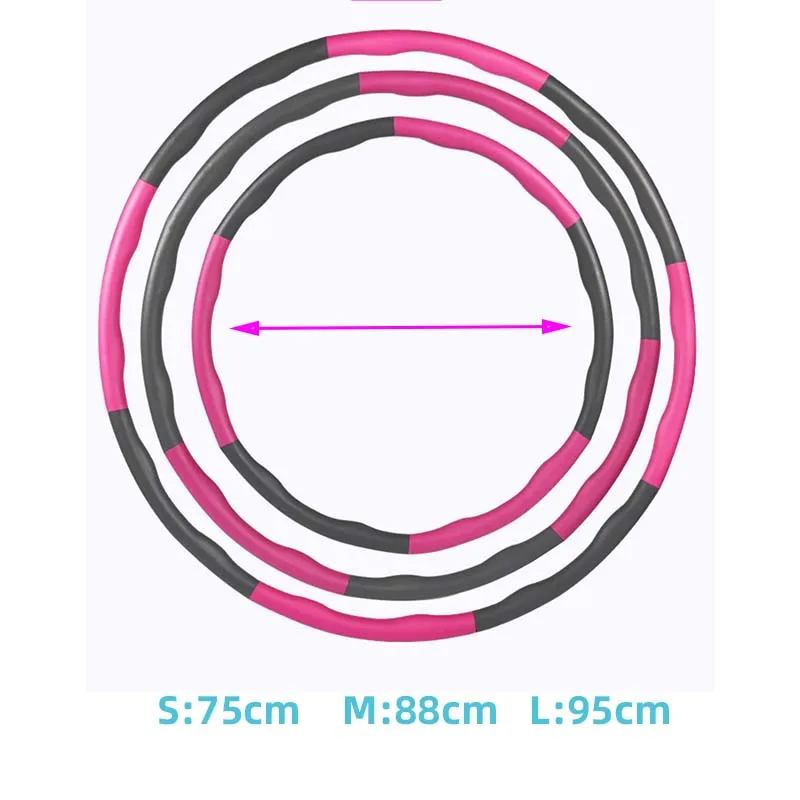 Fitness Hoop Removable Massage Foam Adult Weight Loss Training Equipment Hula Circle