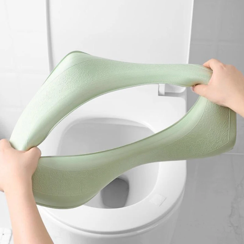 Description Picture 4 of itemO-shape Toilet Seat Bidet Toilet Cover Bathroom Waterpoof Soft Toilet Seat Cover Washable Closestool Mat Pad Cushion Accessories