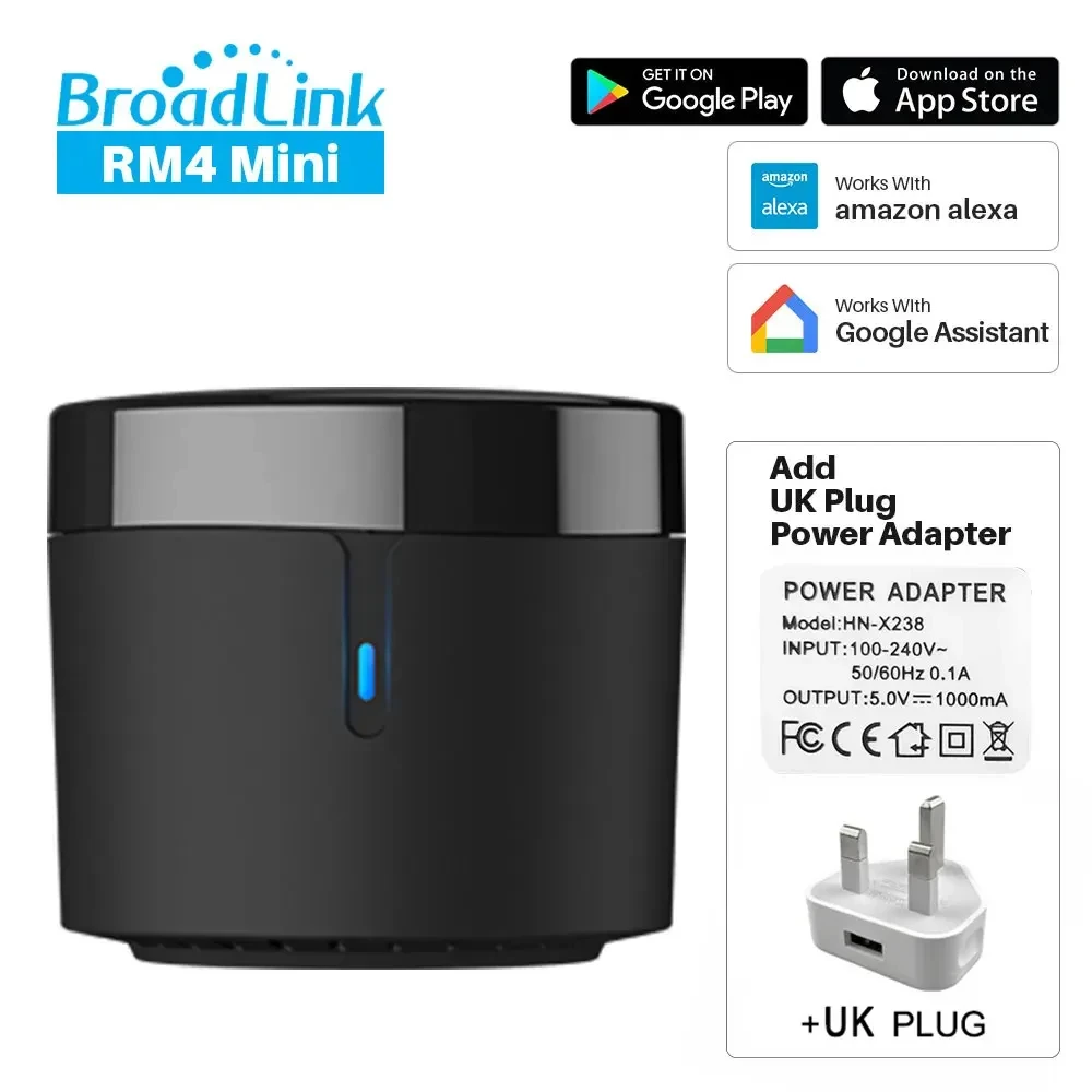 BroadLink RM4 mini Smart Infrared Remote Control Air Conditioning Voice Smart Home wireless remote controller,smart universal remote control,smart ir remote control,bluetooth voice remote control