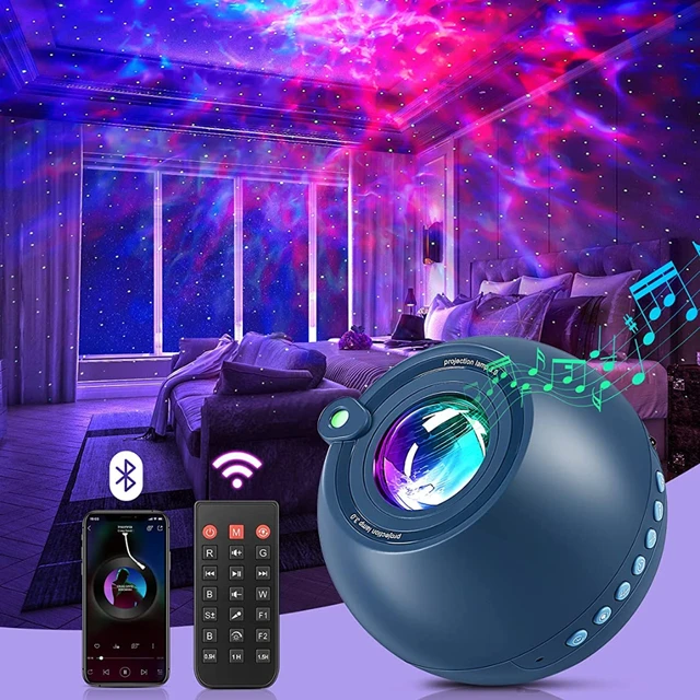 Galaxia Proyector Portatil LED Luz Luces De Noche Colores Con Altavoz  Bluetooth