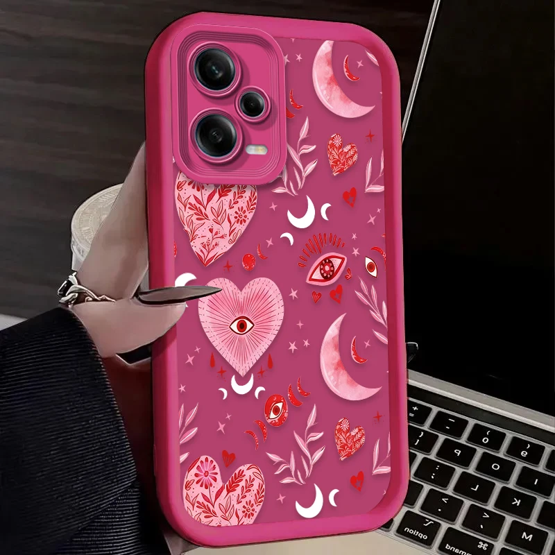 Chic Pink Heart-Shaped Phone Case - Stylish Protective Cover