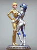 1/24 Scale 90mm Full Height Resin  GK Model Kit Sexy Beauty Movie Character C3PO and R2D2 Niang Version Unassembled Uncolored 1