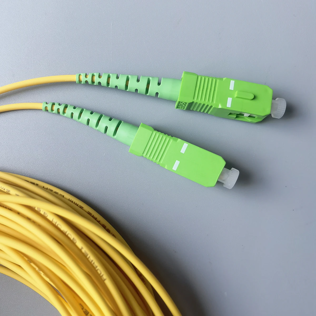 Single Mode FTTH LSZH Optical Fiber Extension Cable - 2.0mm Diameter, 8M/15M Length, SC/APC Connectors