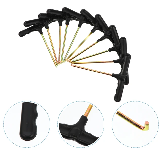 10 Pcs Snap Hook Trampoline Puller T-hook Trampoline Spring Retractor Pole  Is Iron Trampoline Parts