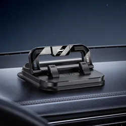 2 - in - 1 Car Phone Holder & Temporary Parking Number Plate Card (Black)