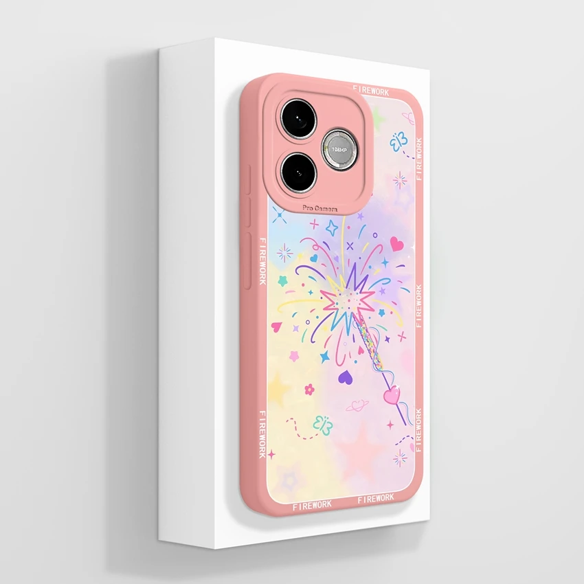 Cute Cat Claw Cartoon Print Phone Case with Camera Protection - Soft Liquid Silicone Housing