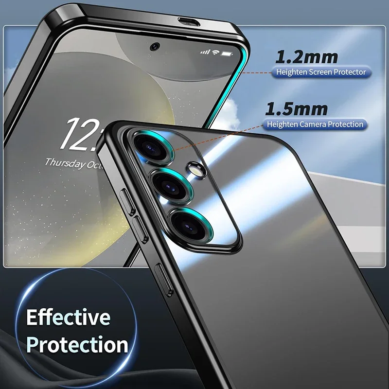 Premium Plating Silicone Soft TPU Protective Phone Case