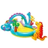 PVC Children's Inflatable Paddling Pool Crocodile Whale Dinosaur Volcanic Island Rainbow Candy Unicorn Gifted Inflatable Pump 4