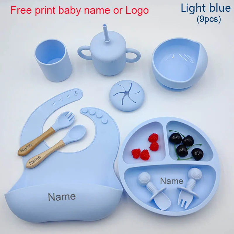 Light blue 9 Pcs