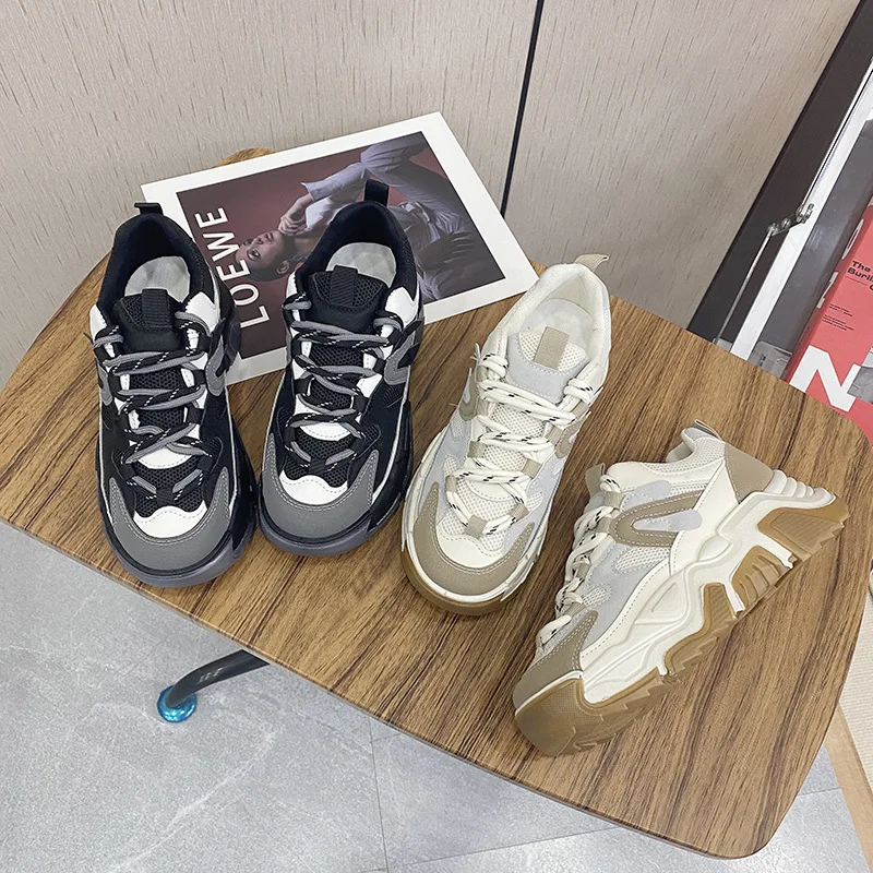 

Кроссовки Zapatillas Женские на платформе, повседневная универсальная спортивная обувь, Вулканизированная подошва, спортивная обувь, на осень