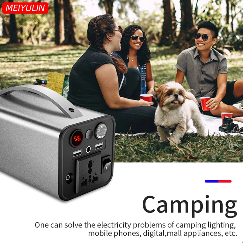 45000mah Portable Power Supply Charging Station Solar Generator 180W