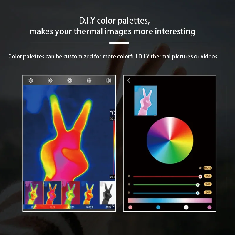 Guide Mobir Air for iPhone Android Phone Infrared Thermal Imager Inspection Repair Thermographic Camera  Imaging 