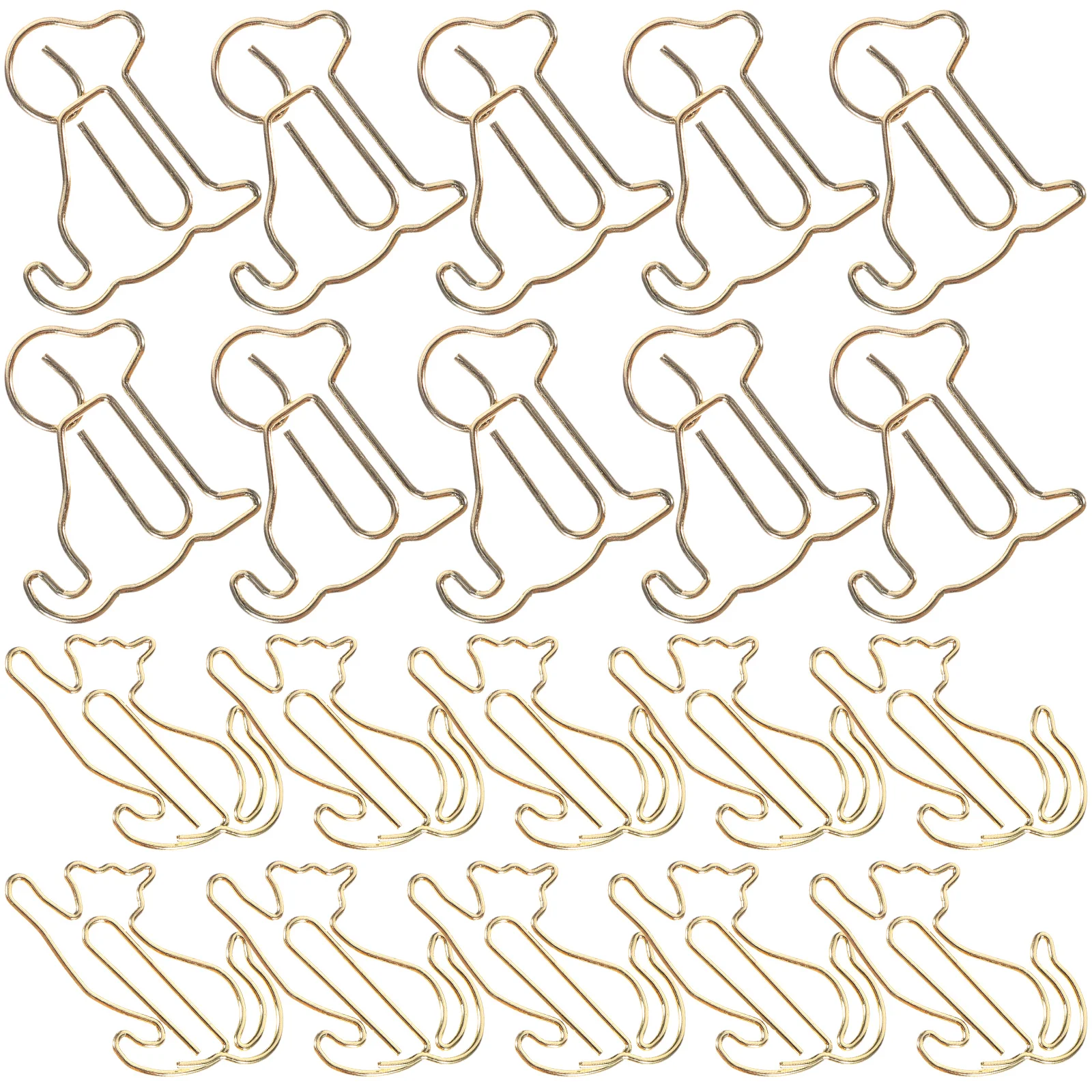 

Animal Paper Clip Cat Shape Paperclip Portable Clips Metal Paperclips Lovely Dog Delicate Puppy