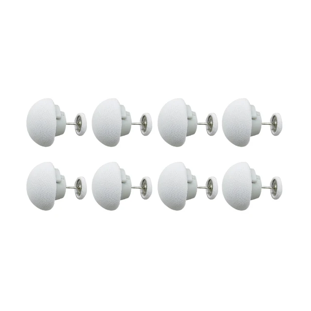 8pcs white