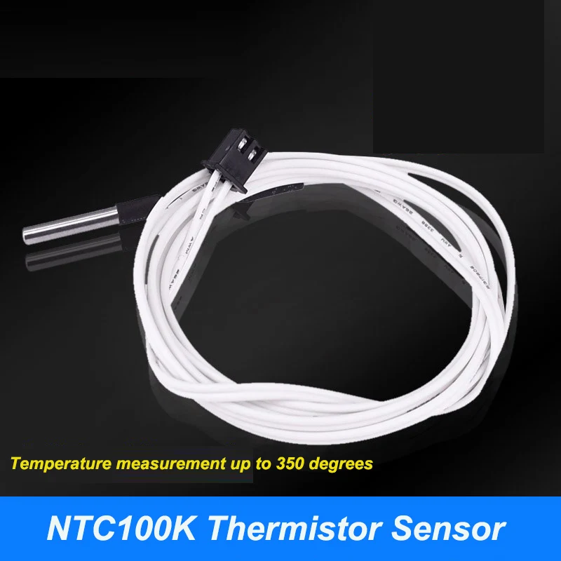 NTC100K Thermal Resistor Sensor Thermal Head Up To 350 Degrees For 3d Printer Temperature Measurement Sensor Accessories