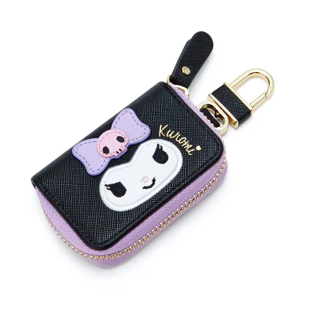 Kawaii Sanrioed Anime Kuromi My Melody Cinnamoroll Kitty Pudding Dog Cartoon Keychain Bag Lovely Car Key Bag Gift for Girlfriend 3